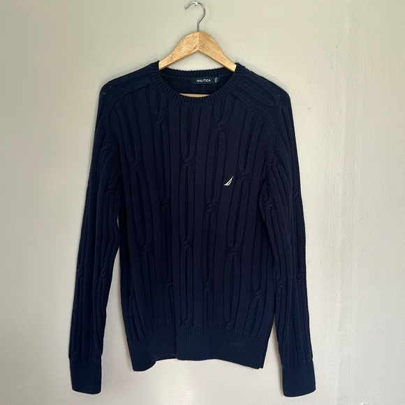 Nautica Other - Nautica navy blue fisherman style sweater XL